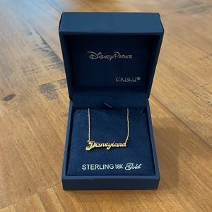 NIB Disney Parks x Crislu Disneyland nameplate necklace